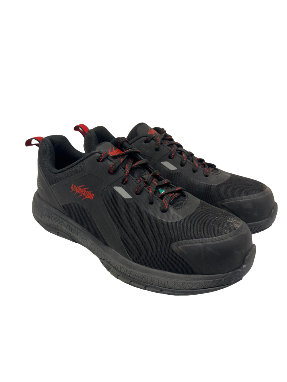 AGGRESSOR Men's 3000 Steel Toe SP FreshTech Athletic Work Shoes Black Size 10.5M